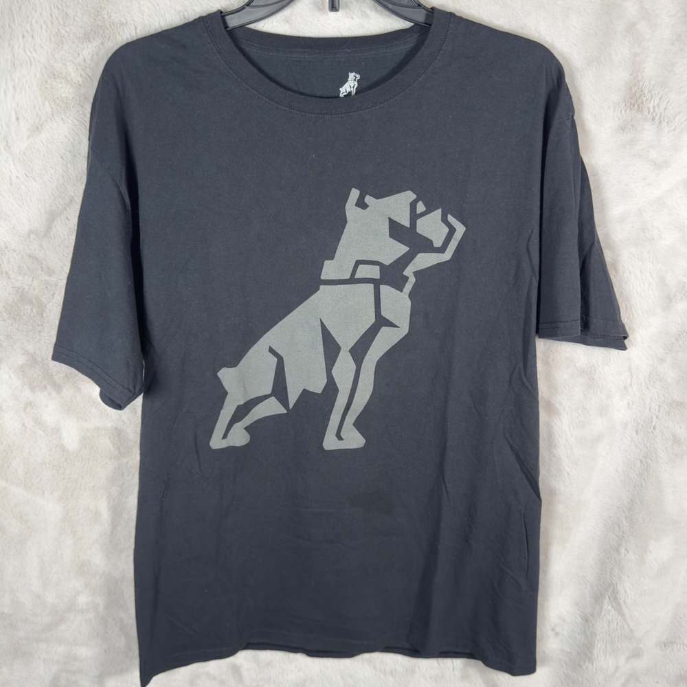 Mack Licensed Product Men's Black‎ Pitbull Dog Graphic T Shirt Large